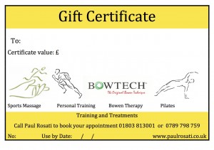 A5 Gift Certificate